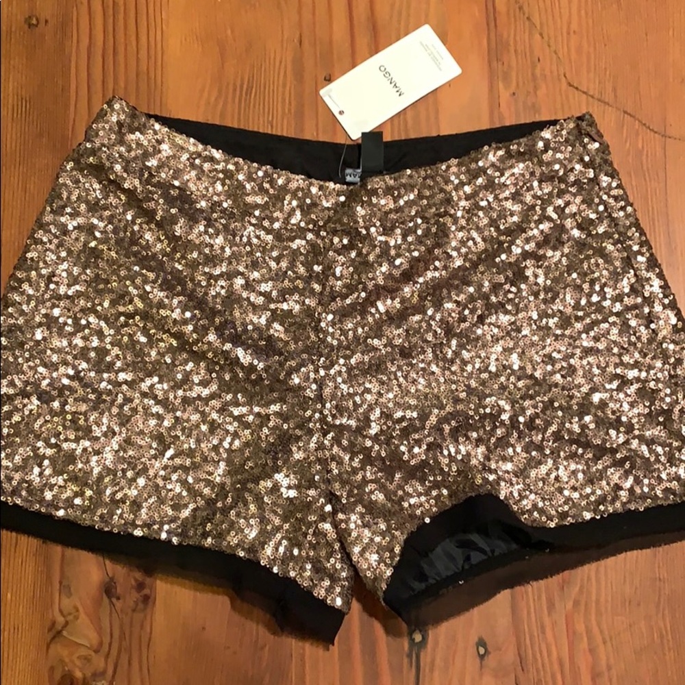 Mango Sequin Shorts - never worn!